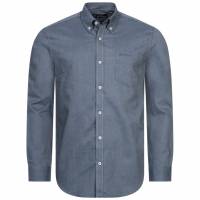 BEN SHERMAN Oxford Heren Hemd met lange mouwen 0077857-DONKERBLAUW
