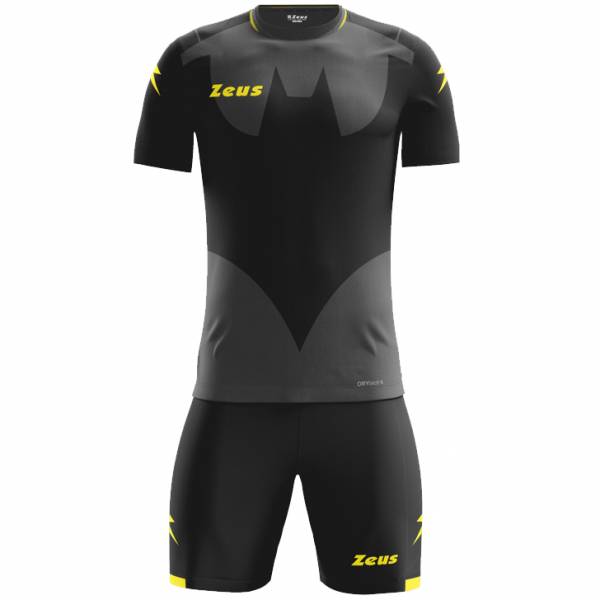 Zeus Kit Hero Set da calcio con Shorts nero grigio