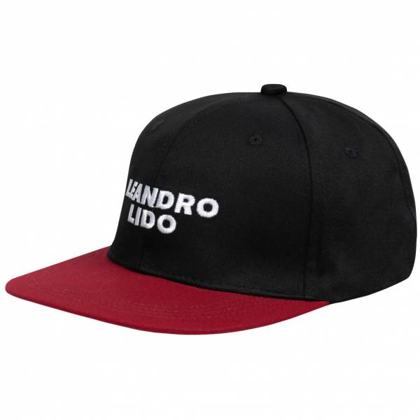 LEANDRO LIDO "No. 3" Snapback Cappellino nero/rosso