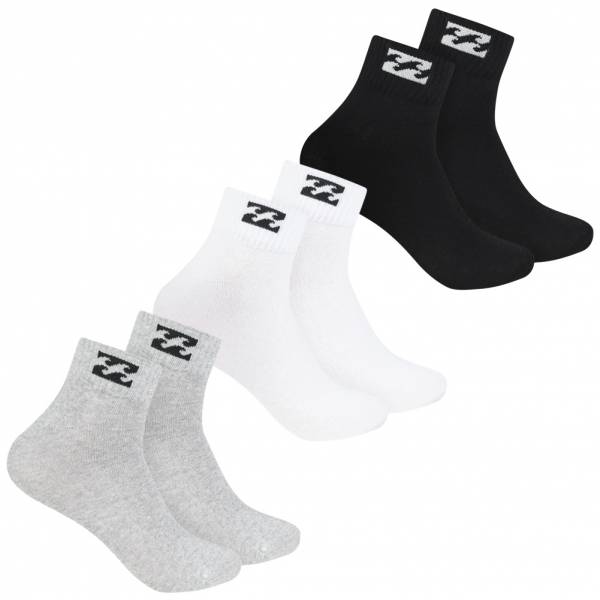 Billabong Unisex Quarter Socken 3 Paar multi BG-21 QUARTER