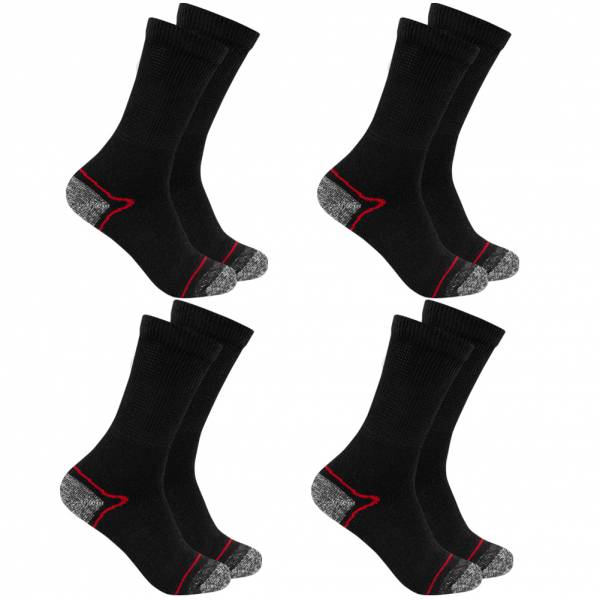KIRKJUBØUR® "Climb" Outdoor Wandersocken 4 Paar rot