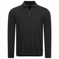 TED BAKER Karpol Soft Touch Herren Sweatshirt mit Kragen 269623-BLACK