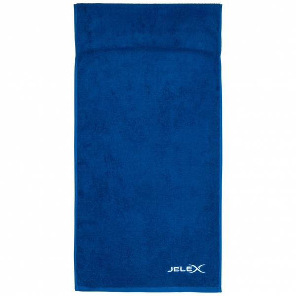 JELEX "100FIT" Fitness Handtuch mit Zip-Tasche royalblau