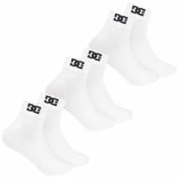 DC Shoes Quarter Unisex Sokken 3 paar wit DC-21 KWARTAAL