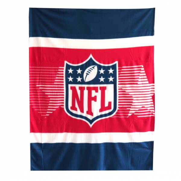 NFL American Football Plaid en polaire 150 x 200 cm rouge/bleu 1133-9005726
