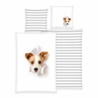 Cane Lenzuola Set 135 x 200 cm + 80 x 80 cm 4451254050998