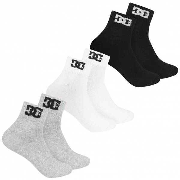 DC Shoes Quarter Unisexe Chaussettes 3 paires multi DC-23 QUARTER
